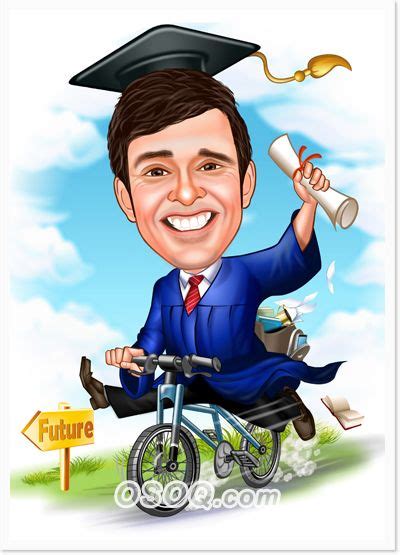 Student Graduate Caricatures Caricature Caricature From Photo