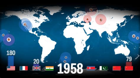 Map Of Every Nuclear Bomb Explosion In History