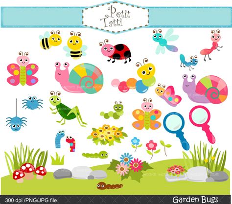 On Sale Garden Bugs Clip Art Cute Bugs Clip Artsummer Bugs