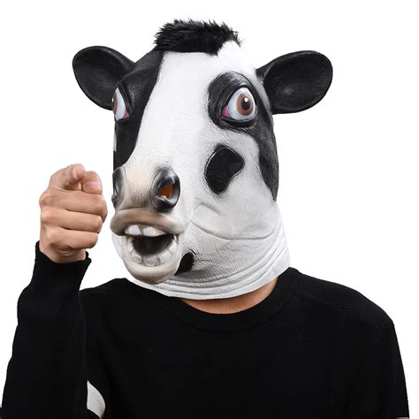 Buy Custom Cow Head Masks Halloween Party Masks Animal