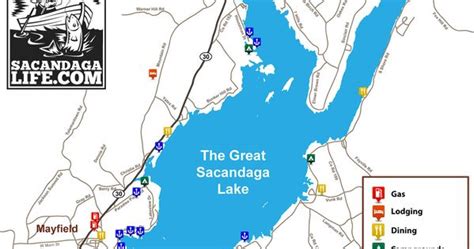 Great Sacandaga Lake Map Boating Lake Life Pinterest Lakes