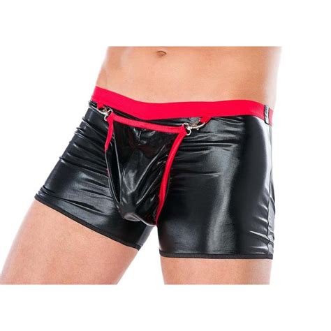Sexy Mens Underwear Patent Leather Tights Nightclub Stage Ds Clothing