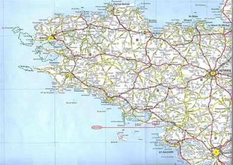 Carte De La Bretagne Villes Relief Sites Touristiques D Partements