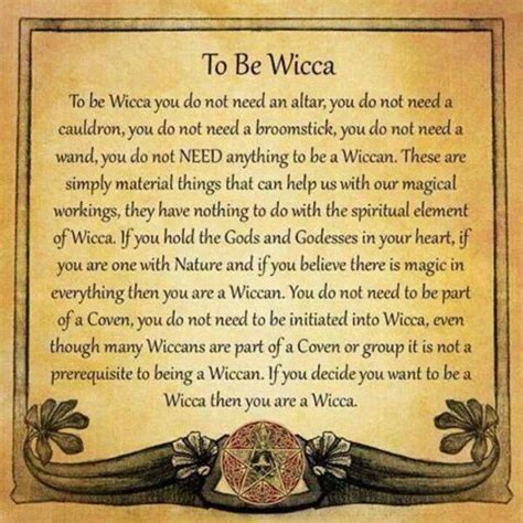 To Be Wicca Wicca Wiccan Beliefs Wiccan