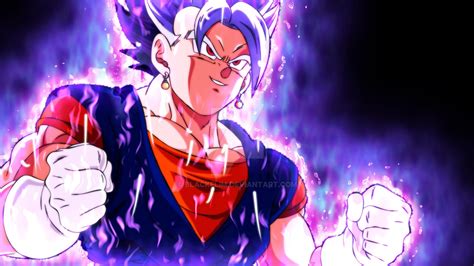 God Ultra Instinct Vegito W Aura Collab By Blackflim On Deviantart