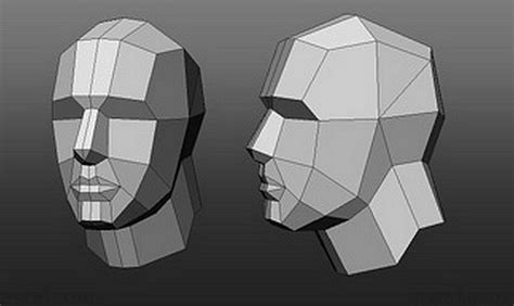 Lowpoly Head Planes Low Poly Character Low Poly Low Poly Art