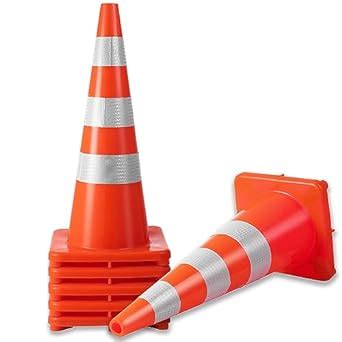 Hitgrand Inch Traffic Safety Cones Pack Traffic Cones Pvc