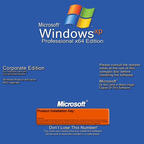 Microsoft Windows Xp Professional X64 Edition Обложки для ПО