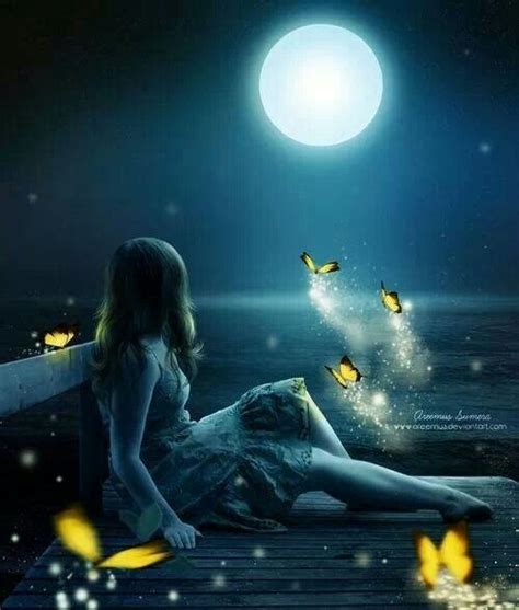 Magical Moonlight With Fairies Beautiful Moon Beautiful World