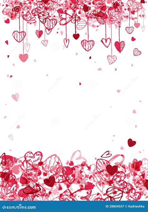 Valentine Frame Design With Space For Your Text Stock Vector