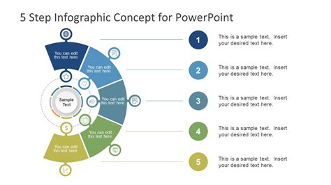5 Step Infographic Powerpoint Template Slidemodel