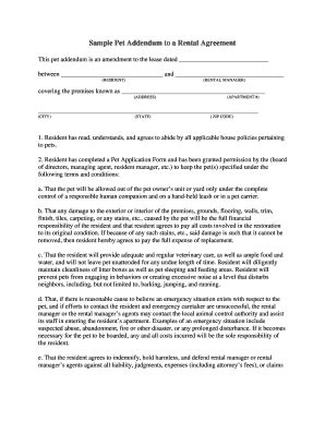 This ezlandlordforms pet addendum allows you to specify in your lease your conditions for allowing tenant pets. Pet Release Form Lease - Fill Online, Printable, Fillable ...