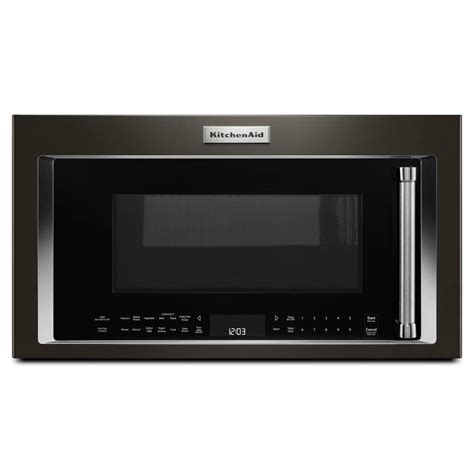 Kitchenaid Cu Ft Over The Range Convection Microwave In Black