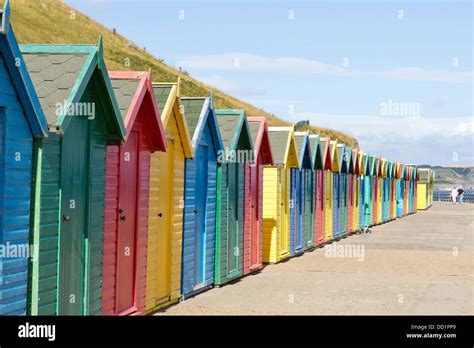 Beach Hut At Whitby North Yorkshire England Stock Photo Alamy