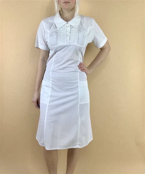 13luxury White Nurses Uniform Dresses Aemo57