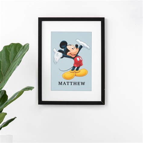 Personalized Modern Mickey Airbrushed Poster Zazzle