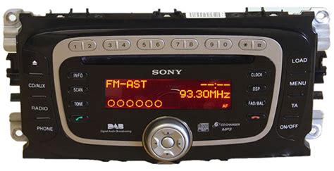 Ford Focus Dab Radio With Disc Cd Mp Player Ford Sony Car Stereo