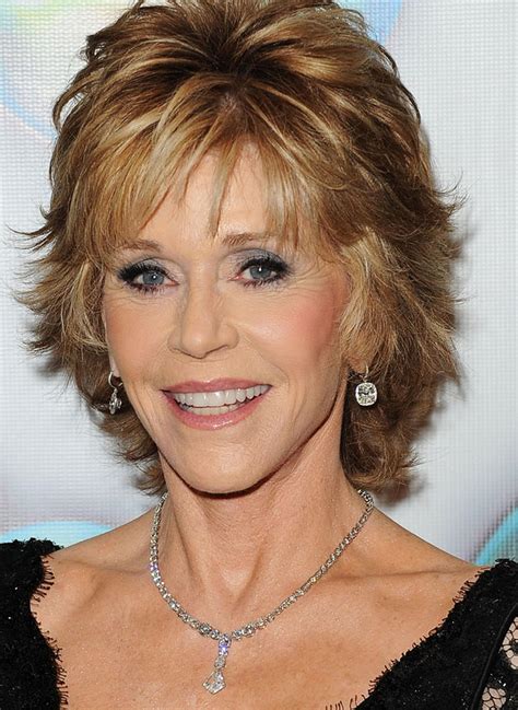 50 hot hairstyles and haircuts for women over 50. Jane Fonda | The Jewellery Editor