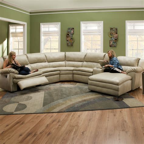 Curved Reclining Sofa Foter