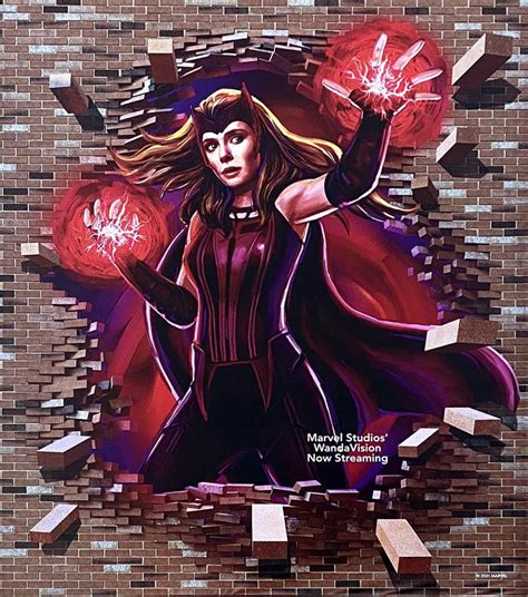 Wandavision New Poster Shows Off Scary Looking Scarlet Witch Fan