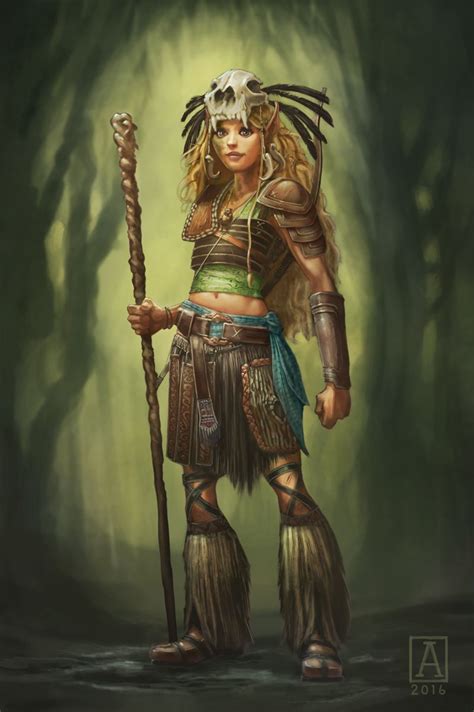 Kaaovale Wild Elven Druid By Smolin On Deviantart Dungeons And