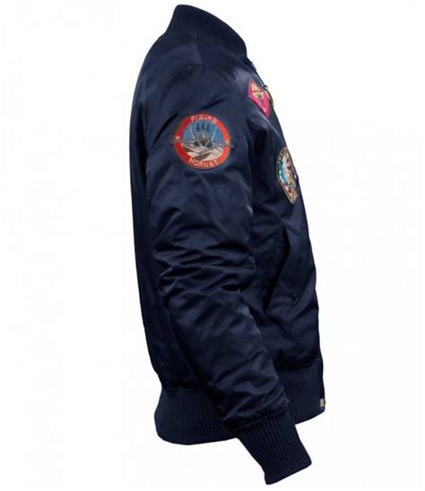 Top Gun® Ma 1 Nylon Bomber Jacket With Patches Bravo1