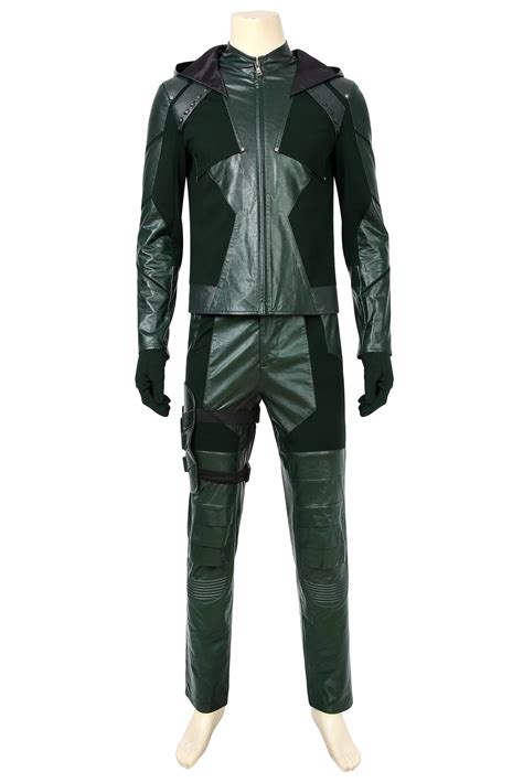 Green Arrow Season 8 Oliver Queen Cosplay Costume Halloween Costume