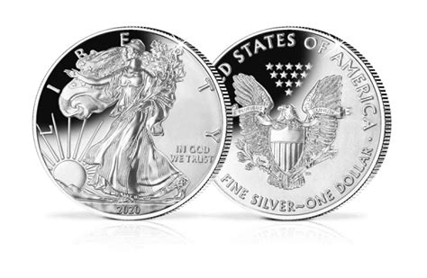 Silbermünze Usa Silver Eagle 2020 Btn Münzen