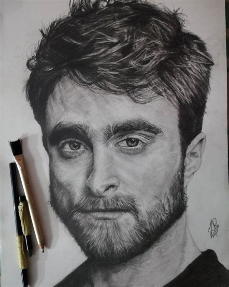 My Last Pencil Drawing Of Daniel Radcliffe Scrolller