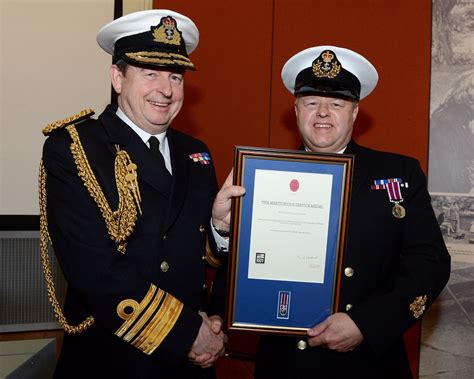 Plymouth Warrant Officer Awarded Meritorious Service Medal Royal Navy