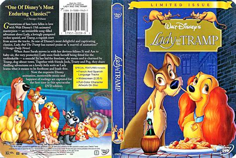Lady And The Tramp Two Disc Platinum Edition Disney Dvd Cover Walt