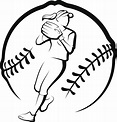 How To Draw A Softball : Softball Player Drawing At Paintingvalley.com ...