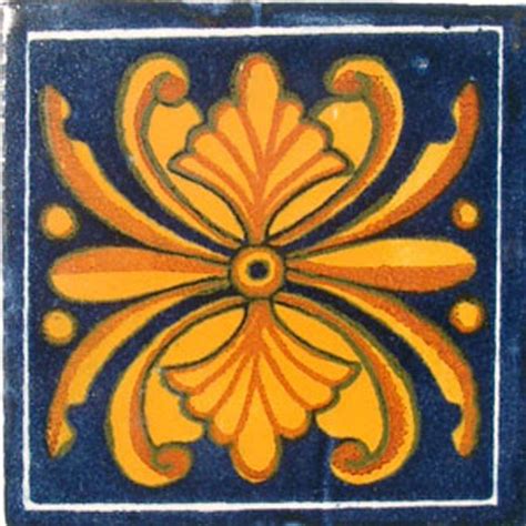 C044 Mexican Ceramic 4x4 Inch Hand Made Tile Etsy