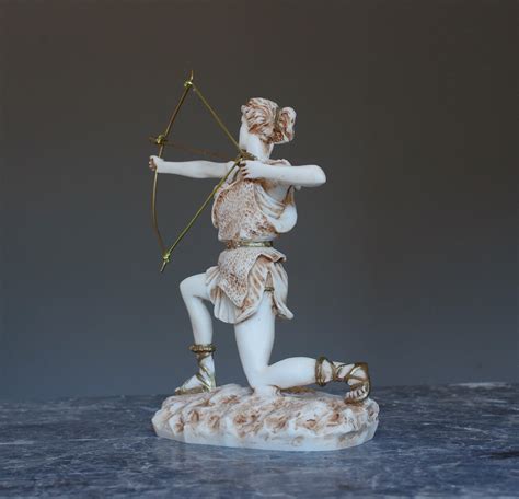 Artemis Statue Diana Goddess Marble Sculpture Greek Etsy