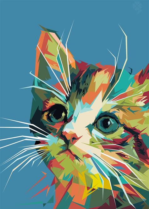 Cat Portrait Painting Lart Du Portrait Cat Painting Pet Portraits