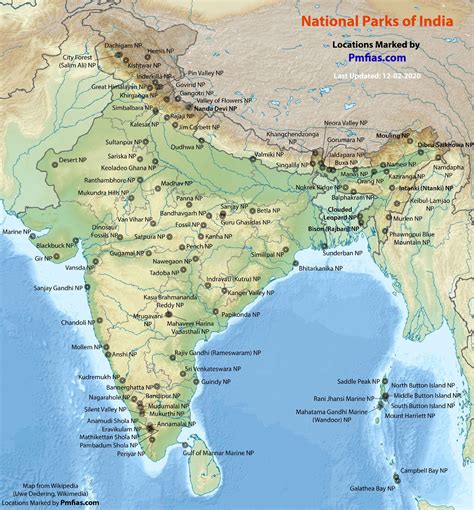 National Parks Of India On Map The World Map