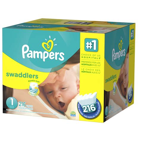 Pampers Swaddlers Diapers Size 1 216 Diapers