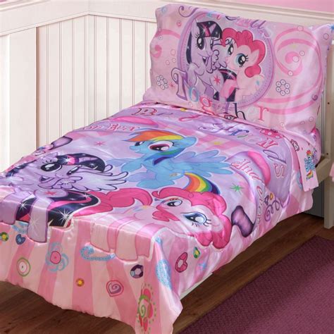 1 pillowcase, 1 duvet cover, 1 crib sheet and 1 comforter and pillow insert. My Little Pony Toddler Bed Set - Home Furniture Design