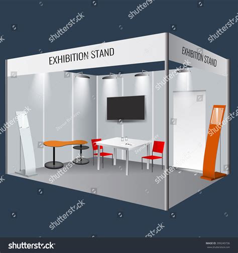 These designs are really meant to show their prominence. Illustrated Unique Creative Exhibition Stand Display Stock ...