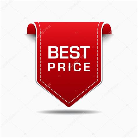 Best Price Red Label Icon Vector Design — Stock Vector © rizwanali3d