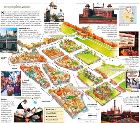 Delhi Map Chandni Chowk In Old Delhi Visitors 3d Virtual Interactive