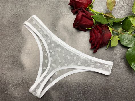 White Sheer Panties See Through Panty Transparent Lingerie Etsy