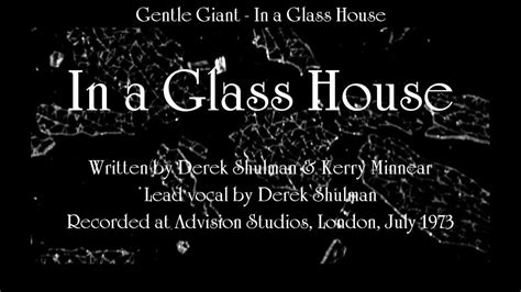 Gentle Giant In A Glass House Youtube