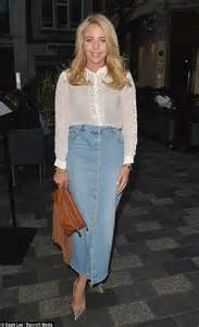 Towie S Lydia Bright Flashes Her Bra In Chic Semi Sheer Blouse In London Daily Mail Online