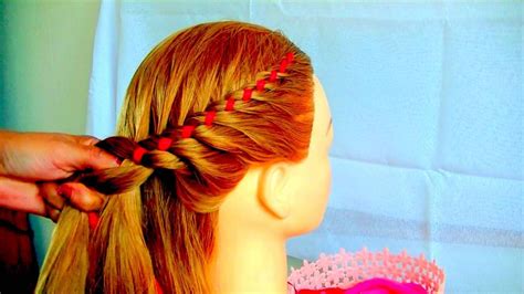 Trenza Con Liston Trenza Y Lazo Peinados Con Trenzas Trenzas Con