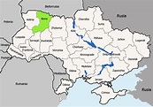Mapa de Rivne, región o provincia (óblast) de Ucrania | Mapamundial.co