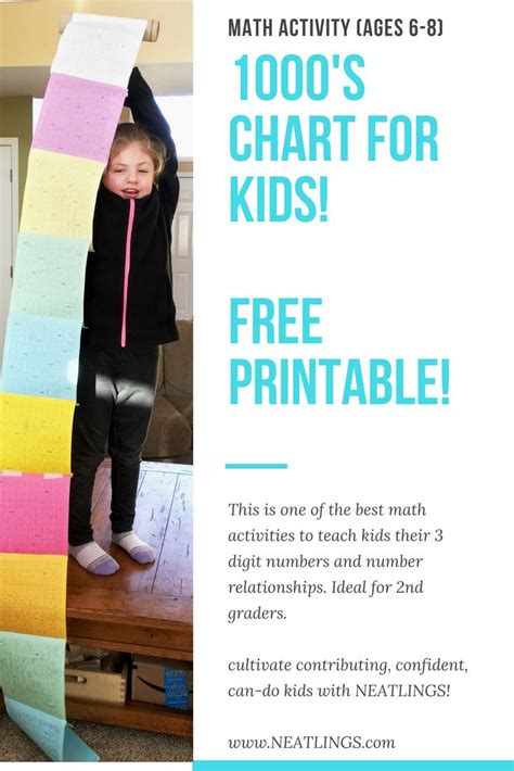 1000s Chart For Kids Free Printable Great Summer Activity For Kids