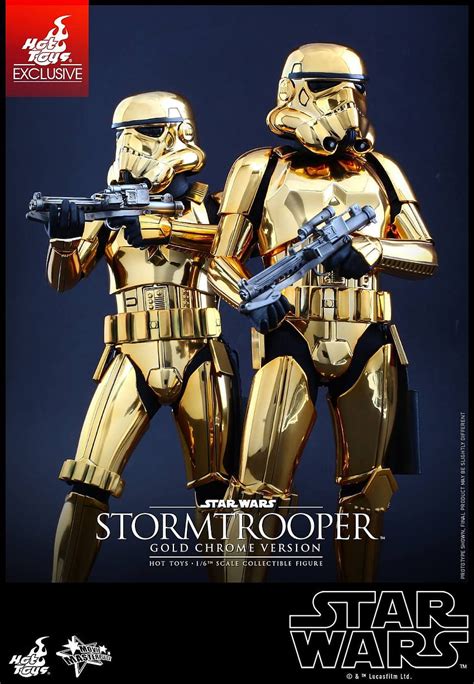 Hot Toys Stormtrooper Iron Man Gold Chrome Version Figures Star Wars