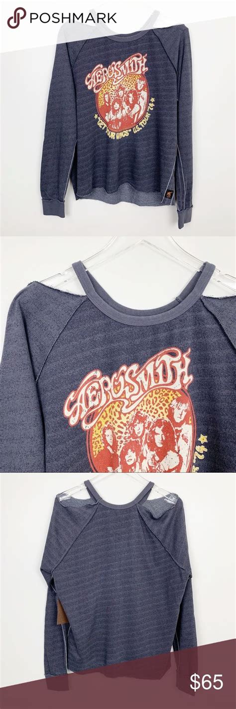 Trunk Ltd Aerosmith Graphic Band Sweatshirt Small Clothes Design