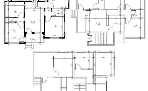 Architectural Plan Of Lavish Bungalow Design With Dimension Dwg Cadbull